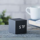 Alternate image 2 for Gingko&reg; Cube Click Alarm Clock in Black/White