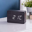 Alternate image 2 for Gingko&reg; Brick Click Alarm Clock in Black/White