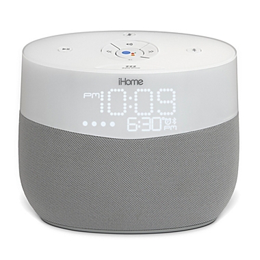 iHome Google Assistant Voice Activated Speaker in White. View a larger version of this product image.
