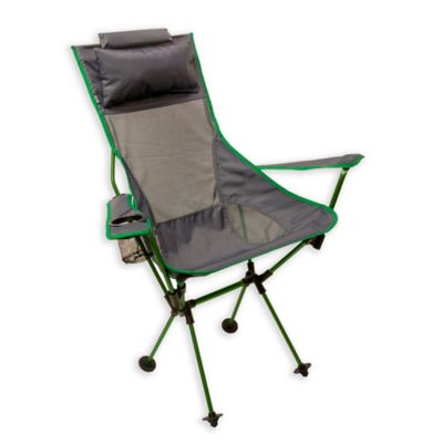 green camping chair