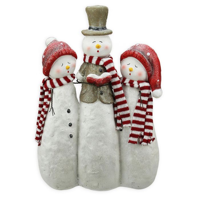 resin snowman statue