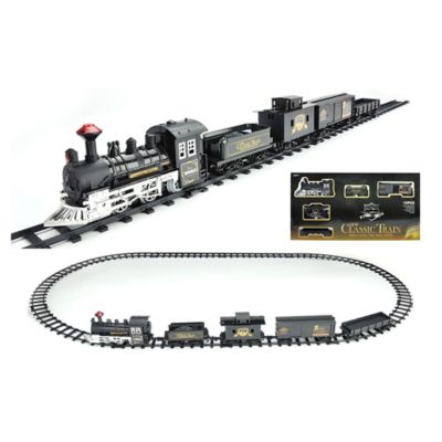 lighted train set