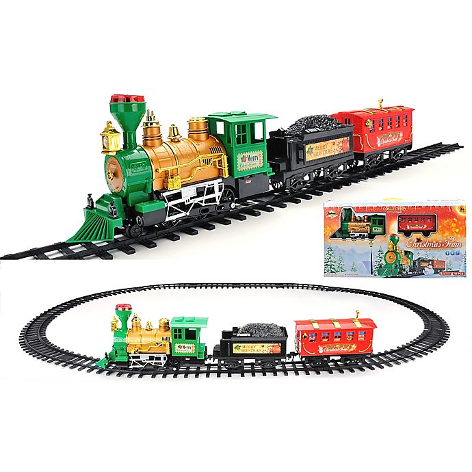 19-Piece Lighted & Animated Express Train Set | Bed Bath & Beyond