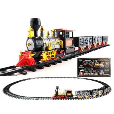 lighted train set