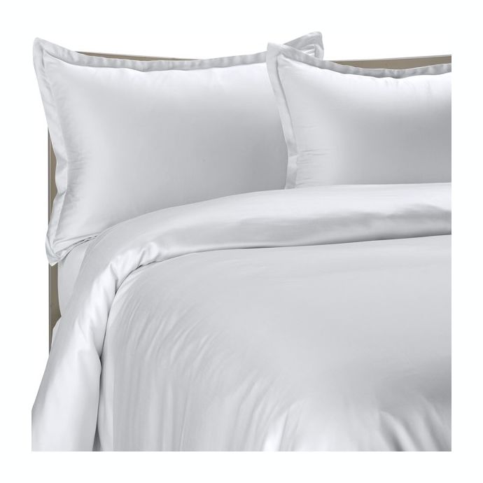 Pure Beech Modal Sateen Duvet Cover Set In White Bed Bath Beyond