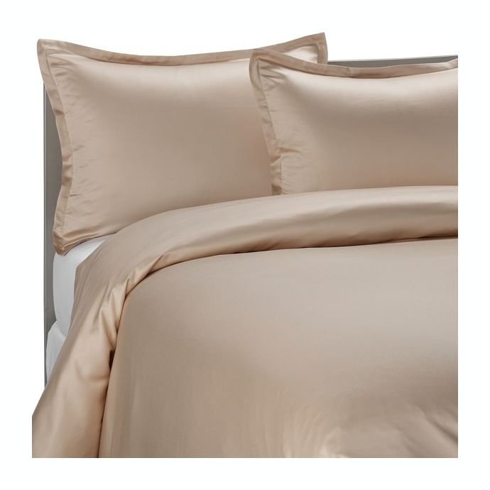 Pure Beech Sateen Duvet Cover Set In Champagne Bed Bath Beyond