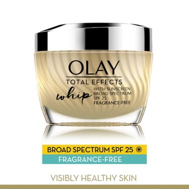 Olay&reg; Total Effects 1.7 oz. Fragrance-Free Whip Face Moisturizer with SPF 25. View a larger version of this product image.