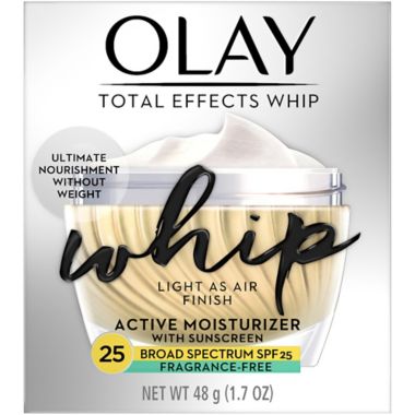 Olay&reg; Total Effects 1.7 oz. Fragrance-Free Whip Face Moisturizer with SPF 25. View a larger version of this product image.