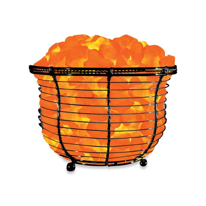 Himalayan Glow® Ionic Crystal Salt Basket Tall Lamp | Bed Bath & Beyond