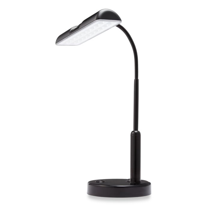 BatteryOperated LED Desk Lamp with Flexible Gooseneck Bed Bath &amp; Beyond