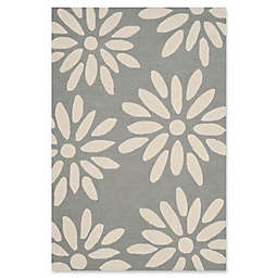 Safavieh Kids Daisy 4' x 6' Handcrafted Area Rug in Grey/Ivory