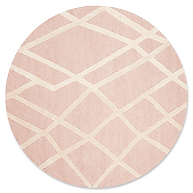 Safavieh Kids&reg; Shapes 5&#39; Round Area Rug in Pink. View a larger version of this product image.