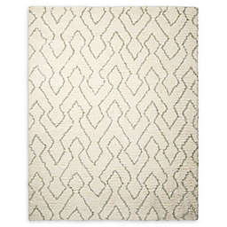 Galway Shag Handcrafted Area Rug in Ivory/Sage