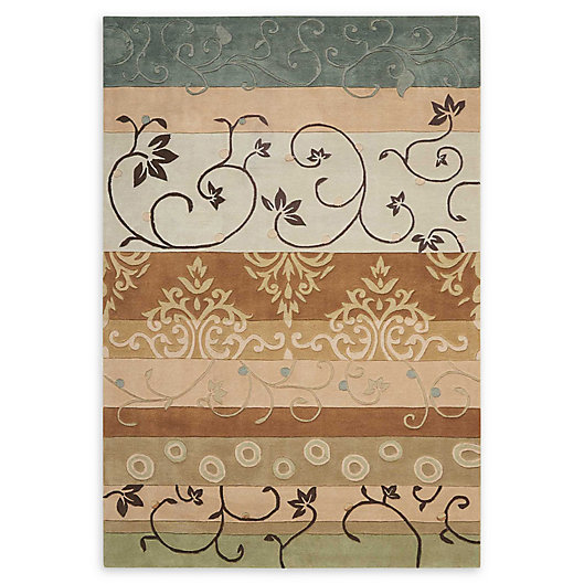 Alternate image 1 for Nourison Contour Handcrafted Area Rug in Green