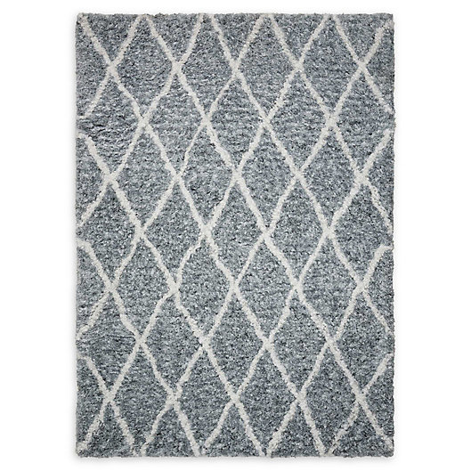 Alternate image 1 for Nourison Galway Hand-Tufted Shag Area Rug in Grey/Ivory