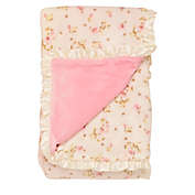 Little Me&reg; Luxe Reversible Rose Plush Blanket