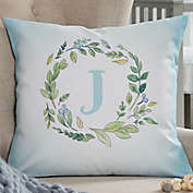Woodland Initial Personalized Throw Pillow