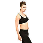 Alternate image 1 for Bamboobies&reg; Small Yoga Nursing Bra in Black