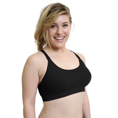 Bamboobies&reg; Small Yoga Nursing Bra in Black. View a larger version of this product image.