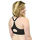 Alternate image 5 for Bamboobies&reg; Small Yoga Nursing Bra in Black