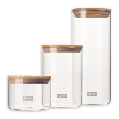 Trinity Glass 3 piece set Canister