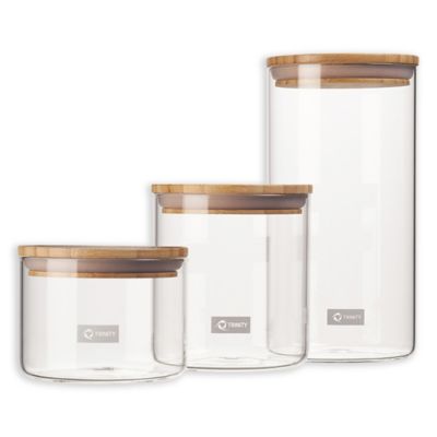 Trinity Glass 3 piece set Canister