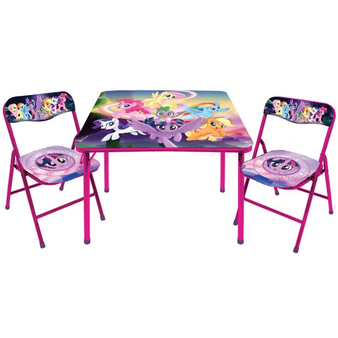 Hasbro My Little Pony 3 Piece Table And Chair Set Buybuy Baby