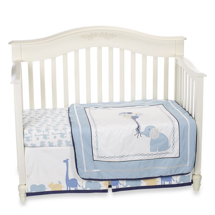 Petit Tresor Happy Animals 4 Piece Crib Bedding Set Buybuy Baby