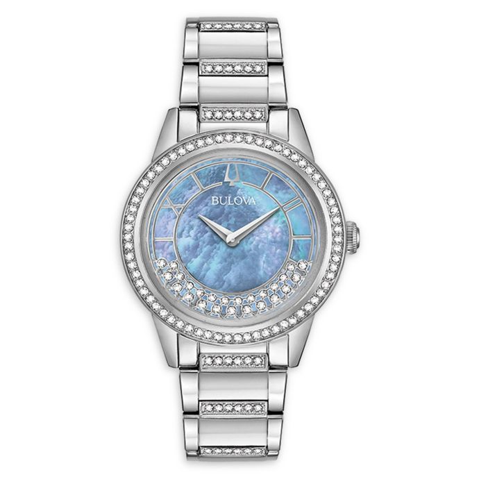 swarovski crystal bangle watch