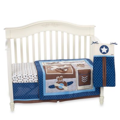 baby aviator crib bedding set