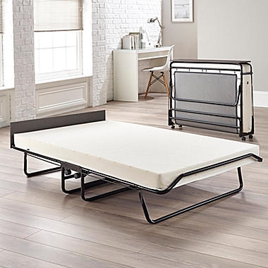 JAY-BE Visitor Folding Guest Bed with Oversize Airflow Mattress in Black. View a larger version of this product image.