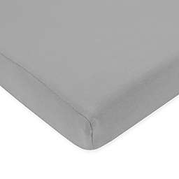 Fitted Cotton Jersey Playard Sheet in Grey
