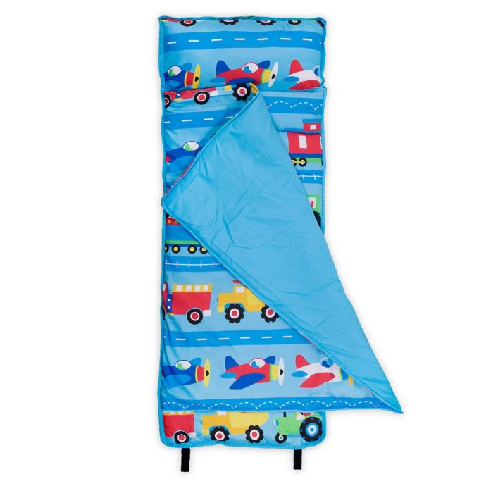 Wildkin Trains Planes And Trucks Nap Mat In Blue Buybuy Baby