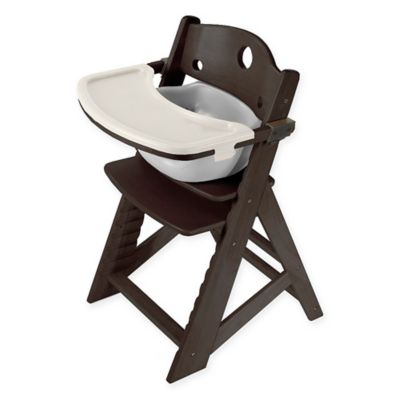 Keekaroo&reg; Height Right High Chair Espresso with Infant Insert and Tray