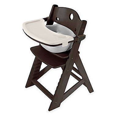 Keekaroo&reg; Height Right High Chair Espresso with Infant Insert and Tray. View a larger version of this product image.