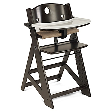 Keekaroo&reg; Height Right&trade; High Chair with Tray in Espresso. View a larger version of this product image.