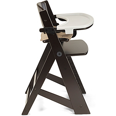 Keekaroo&reg; Height Right&trade; High Chair with Tray in Espresso. View a larger version of this product image.