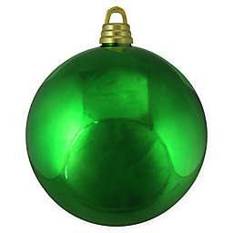 12-Inch Shiny Ball Christmas Ornament in Green