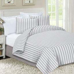 Striped Flannel Duvet Cover