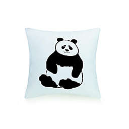 Urban Playground™ Panda 16-Inch Square Throw Pillow in White