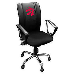 NBA Toronto Raptors Curve Task Chair in Black with Red Logo