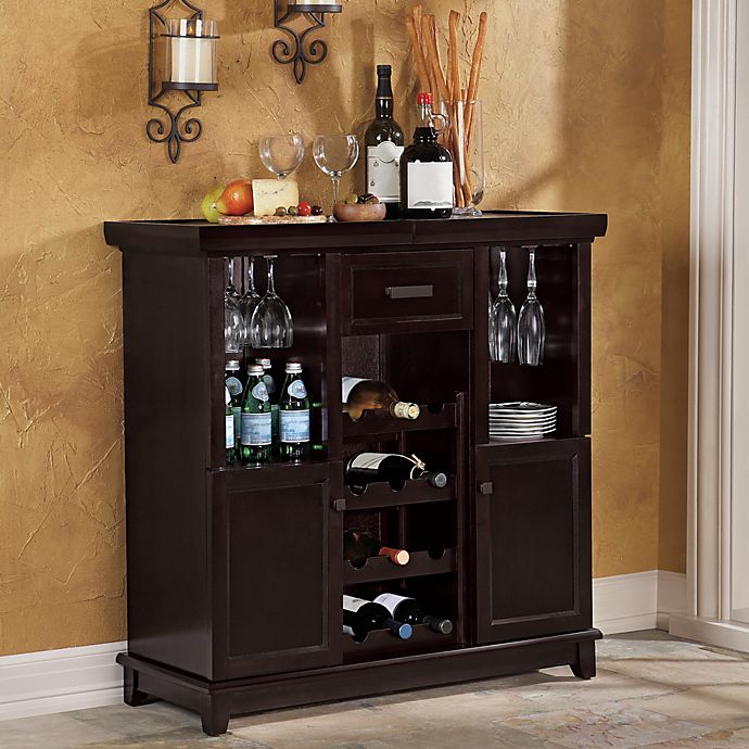 Tuscan Expandable Wine Bar In Espresso Bed Bath Beyond