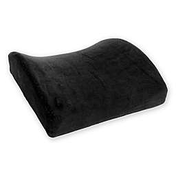 Aurora Memory Foam Lumbar Back Support Cushion in Black