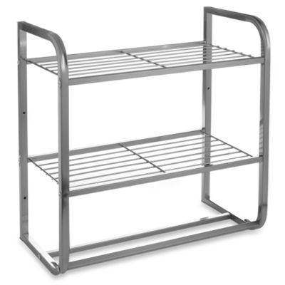 bathroom towel shelf brushed nickel