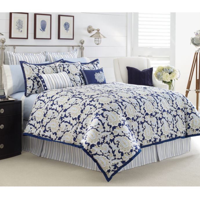 Nautica Palmetto Bay Comforter Set 100 Cotton Bed Bath And