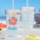 Alternate image 1 for Beach Fun Personalized Acrylic Insulated Tumbler