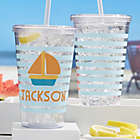 Alternate image 2 for Beach Fun Personalized Acrylic Insulated Tumbler