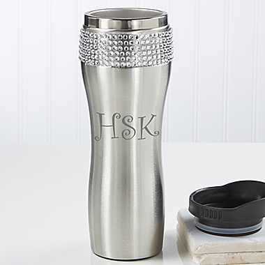 Glitz and Glam Personalized Tumbler with Initials. View a larger version of this product image.
