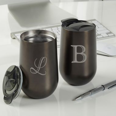 Initial Impressions Personalized Travel Tumbler. View a larger version of this product image.