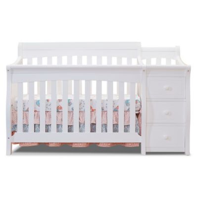 baby crib with changing station